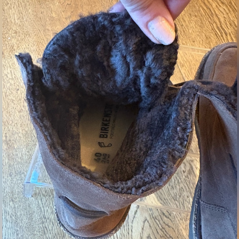 Birkenstock Bakki Ankle Boot Mocha Suede w/ Shearling Lining Size 40 EU/9W/7Men - Picture 5 of 16